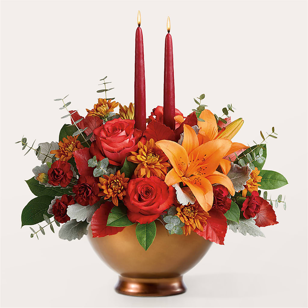 Fruits of Fall Centerpiece – New Rochelle Florist, New Rochelle NY