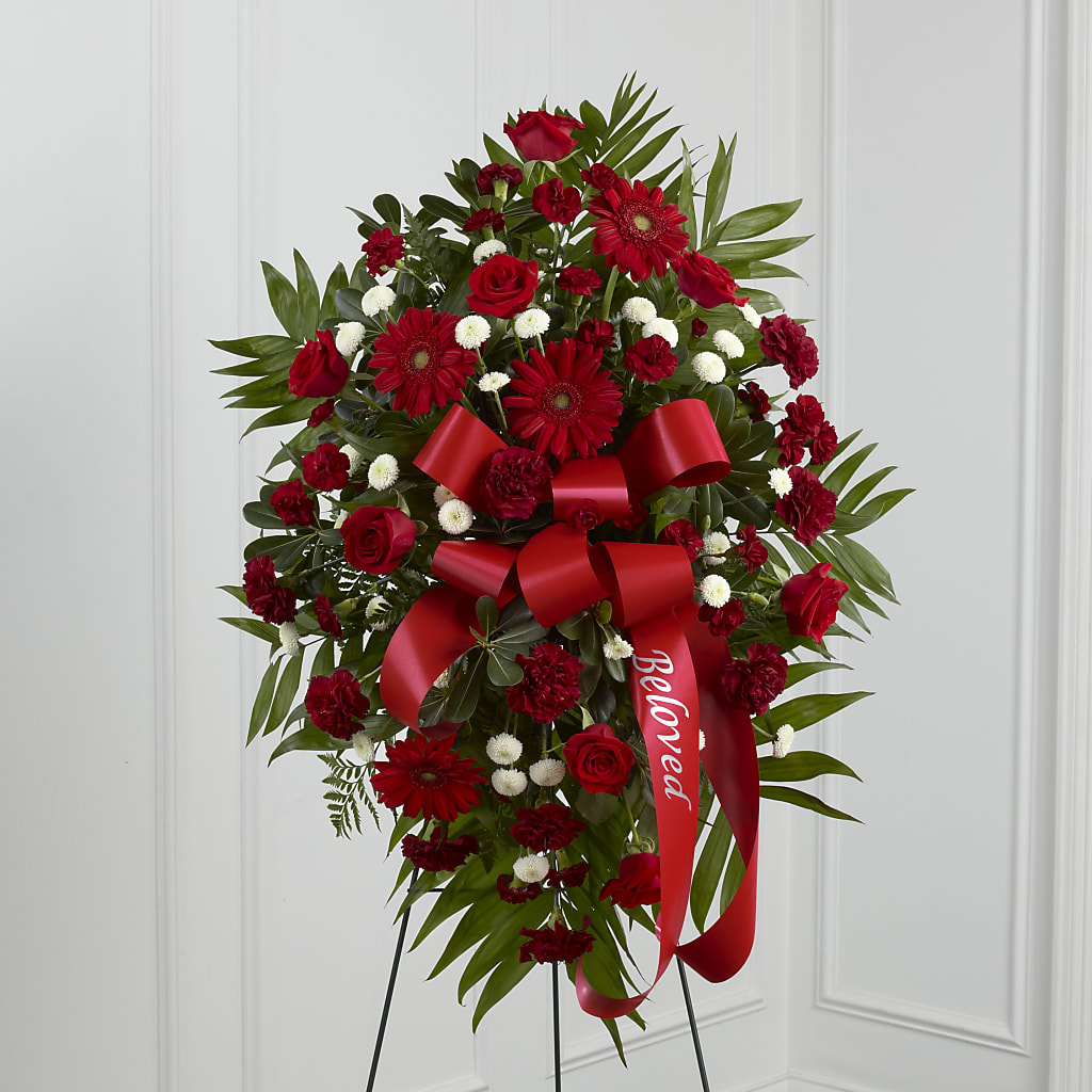 Treasured Memories Standing Spray – New Rochelle Florist, New Rochelle NY