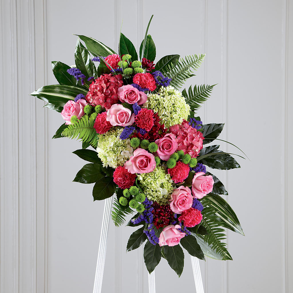Refreshing Mix Standing Spray – New Rochelle Florist, New Rochelle NY