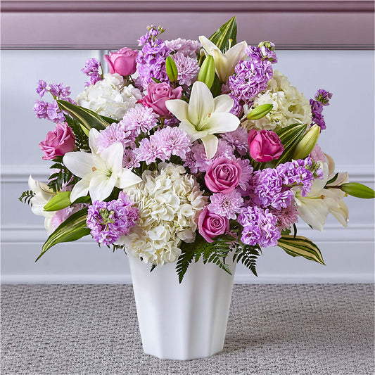 Heaven Sent Floor Basket – New Rochelle Florist, New Rochelle NY