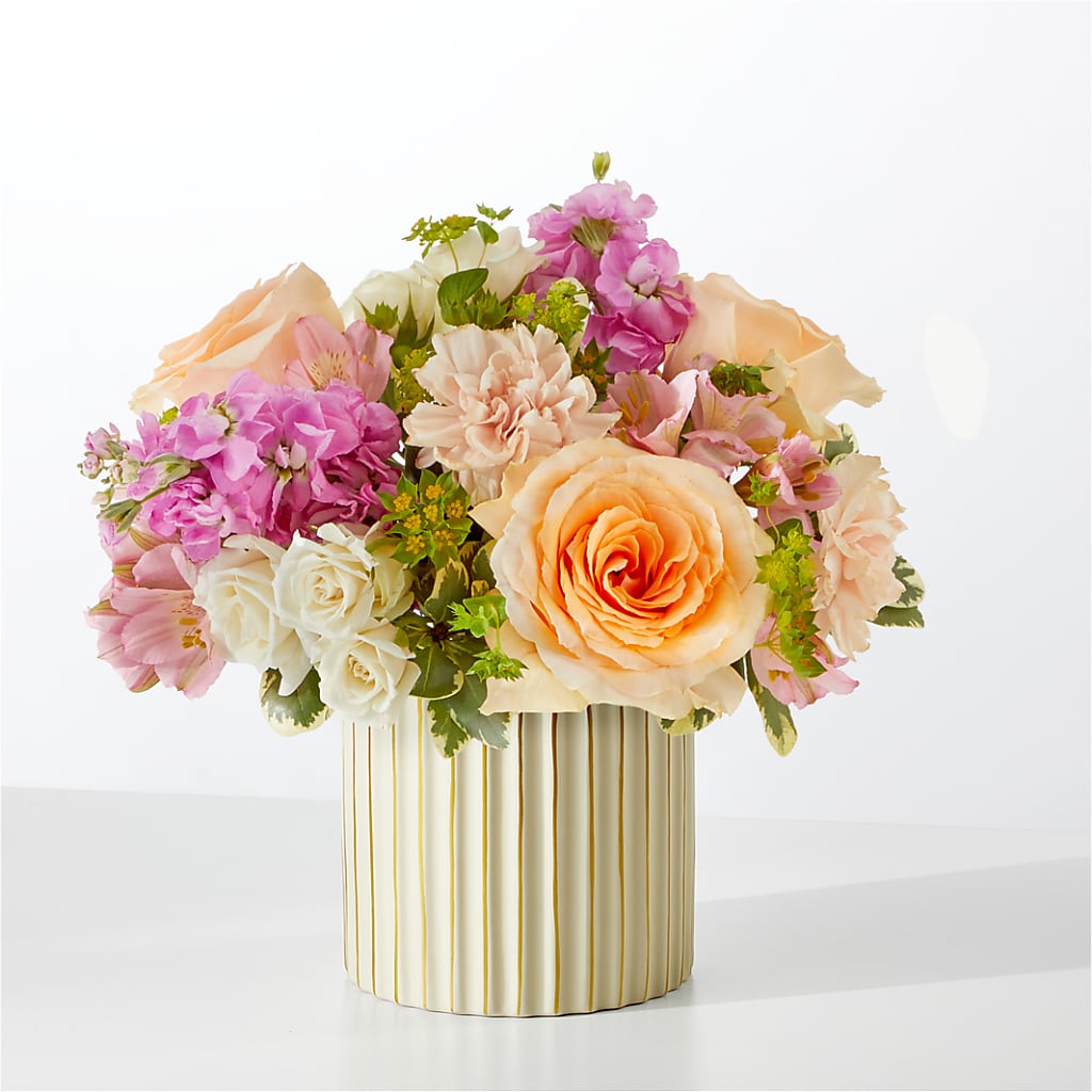 Paradise Bouquet with Ivory Vase – New Rochelle Florist, New Rochelle NY