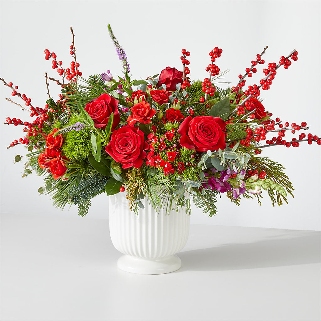Big Red Bow Bouquet –  New Rochelle Florist, New Rochelle NY