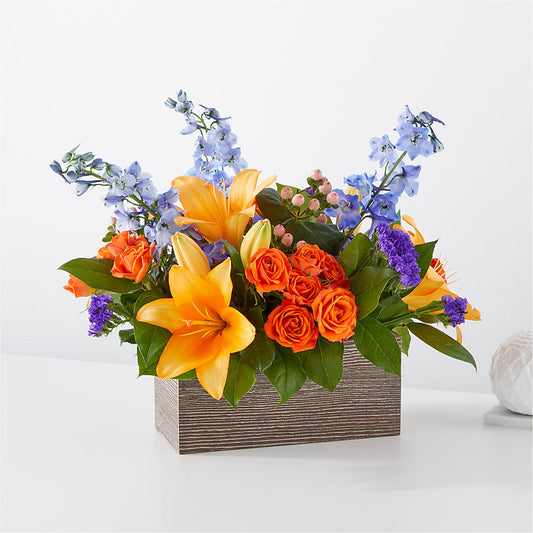 Radiant Citrus Box Bouquet –  New Rochelle Florist, New Rochelle NY