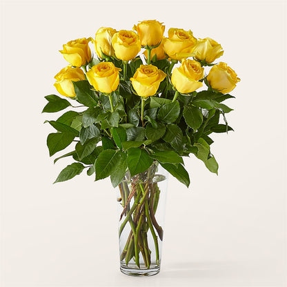 Long Stem Yellow Rose Bouquet –  New Rochelle Florist, New Rochelle NY
