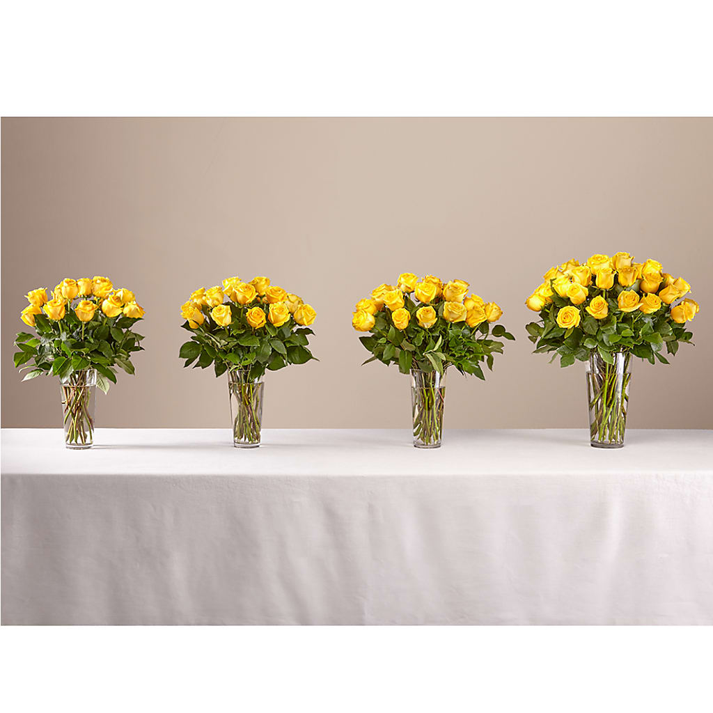 Long Stem Yellow Rose Bouquet –  New Rochelle Florist, New Rochelle NY