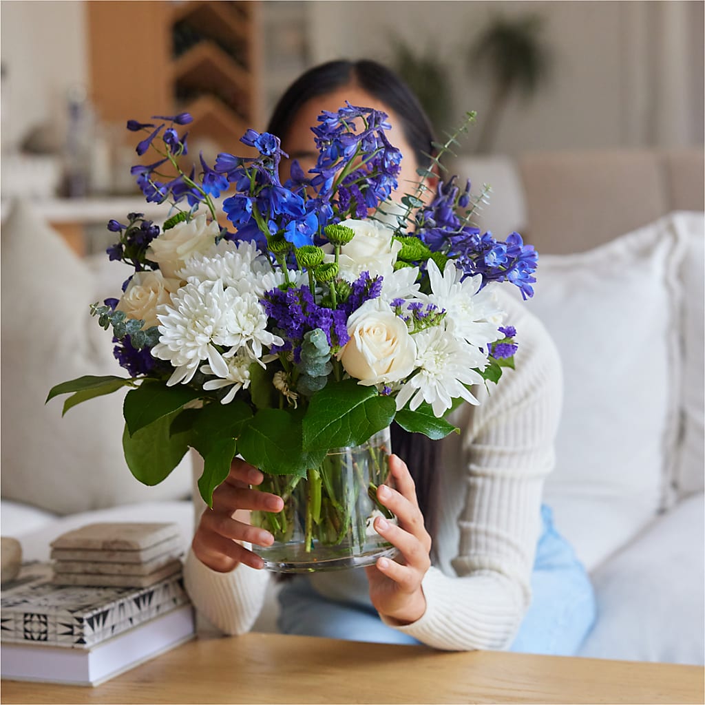 Cerulean Waves Bouquet –  New Rochelle Florist, New Rochelle NY