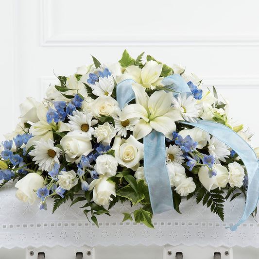 Tender Treasure Casket Spray –  New Rochelle Florist, New Rochelle NY