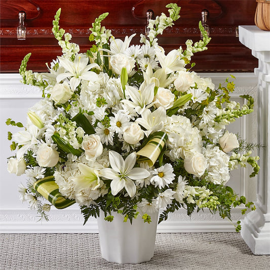Thoughts of Tranquility Floor Basket –  New Rochelle Florist, New Rochelle NY