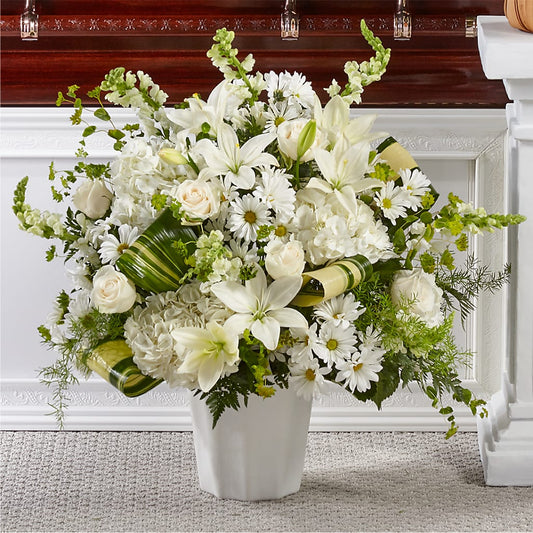 Thoughts of Tranquility Floor Basket –  New Rochelle Florist, New Rochelle NY