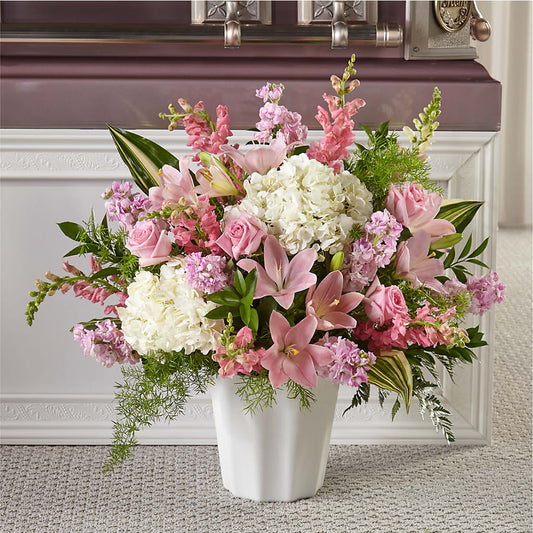 Simply Serene Floor Basket –  New Rochelle Florist, New Rochelle NY