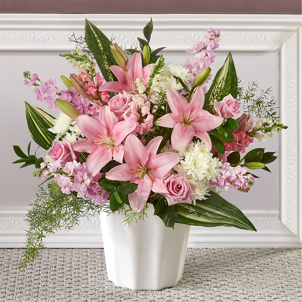 Simply Serene Floor Basket –  New Rochelle Florist, New Rochelle NY