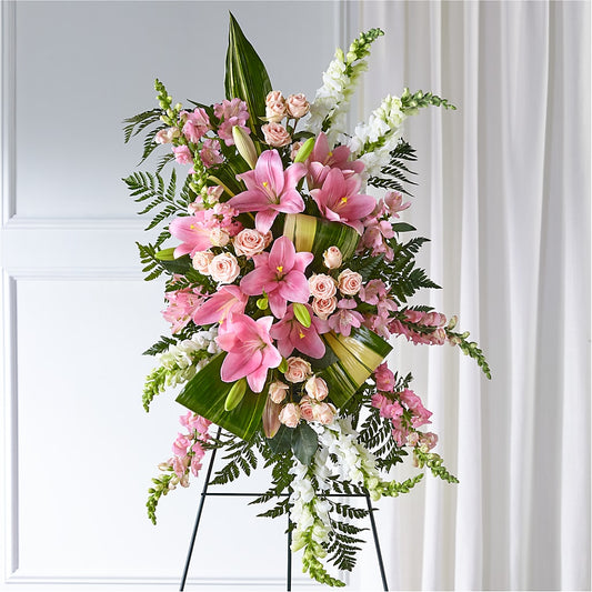 Elegant Embrace Standing Spray –  New Rochelle Florist, New Rochelle NY