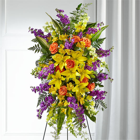 Thoughtful Prayers Standing Spray –  New Rochelle Florist, New Rochelle NY