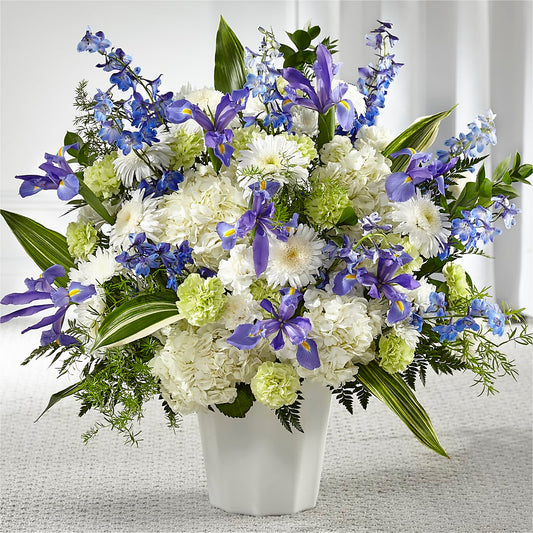 Soft Serenity Floor Basket –  New Rochelle Florist, New Rochelle NY