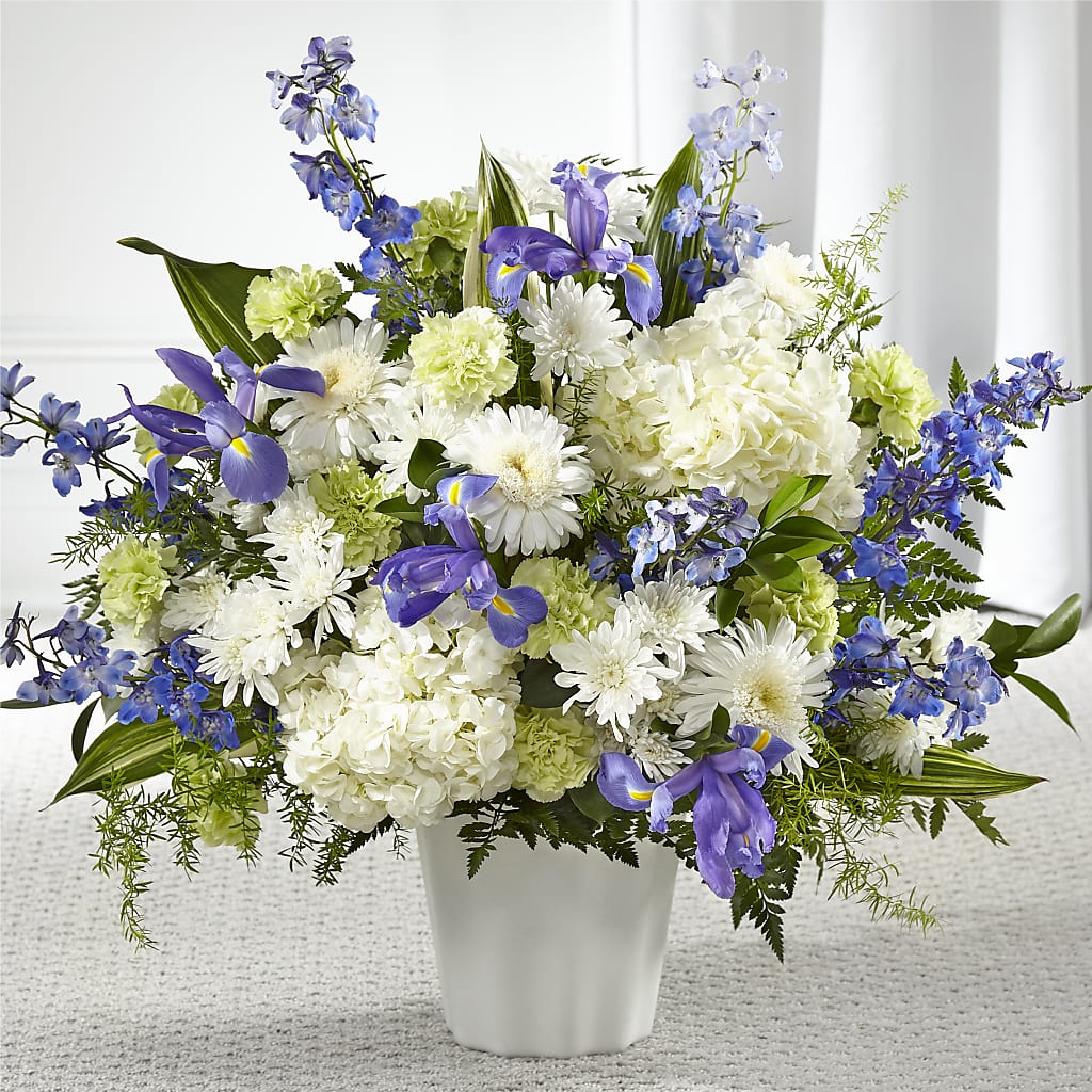 Soft Serenity Floor Basket –  New Rochelle Florist, New Rochelle NY