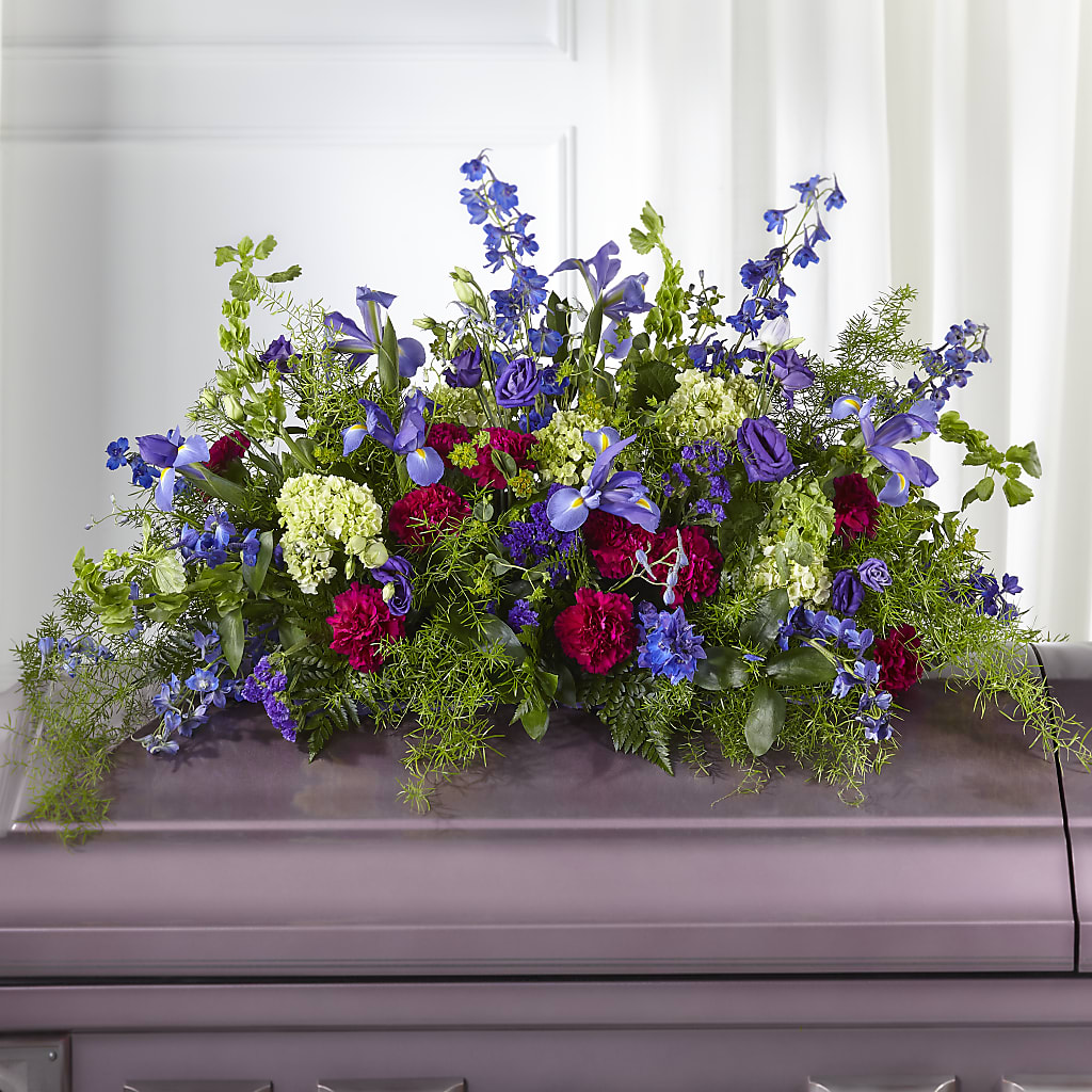 Always Treasured Casket Spray –  New Rochelle Florist, New Rochelle NY