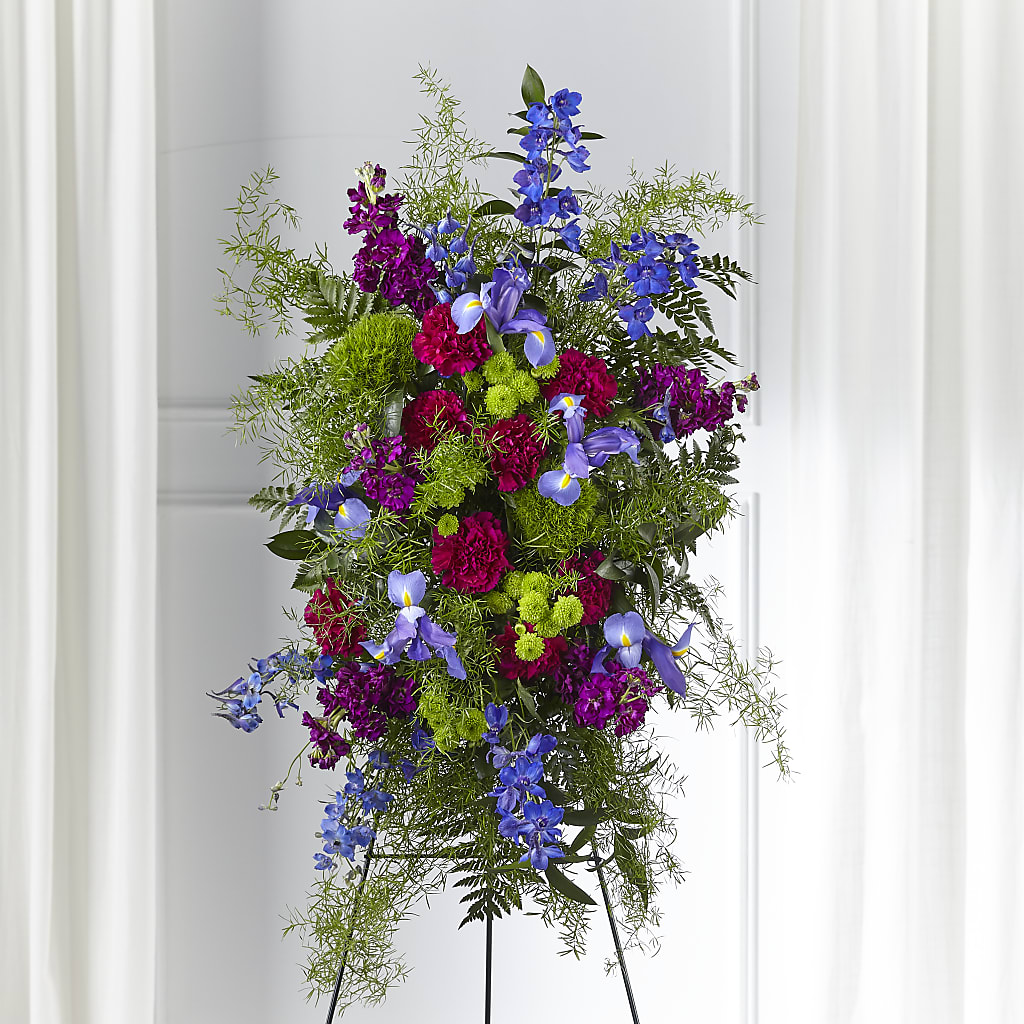 Heavenly Skies Standing Spray –  New Rochelle Florist, New Rochelle NY