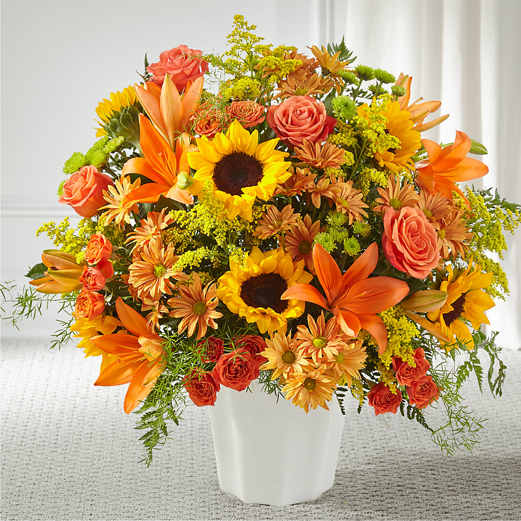 Harvest Thoughts Floor Basket –  New Rochelle Florist, New Rochelle NY
