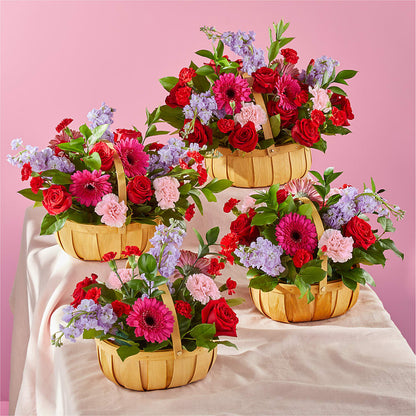 Pink Picnic Basket –  New Rochelle Florist, New Rochelle NY