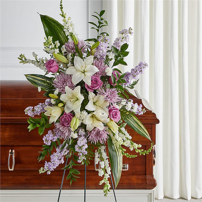 Grateful Hearts Standing Spray –  New Rochelle Florist, New Rochelle NY