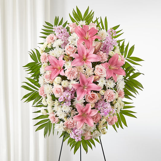Offering Solace Standing Spray –  New Rochelle Florist, New Rochelle NY