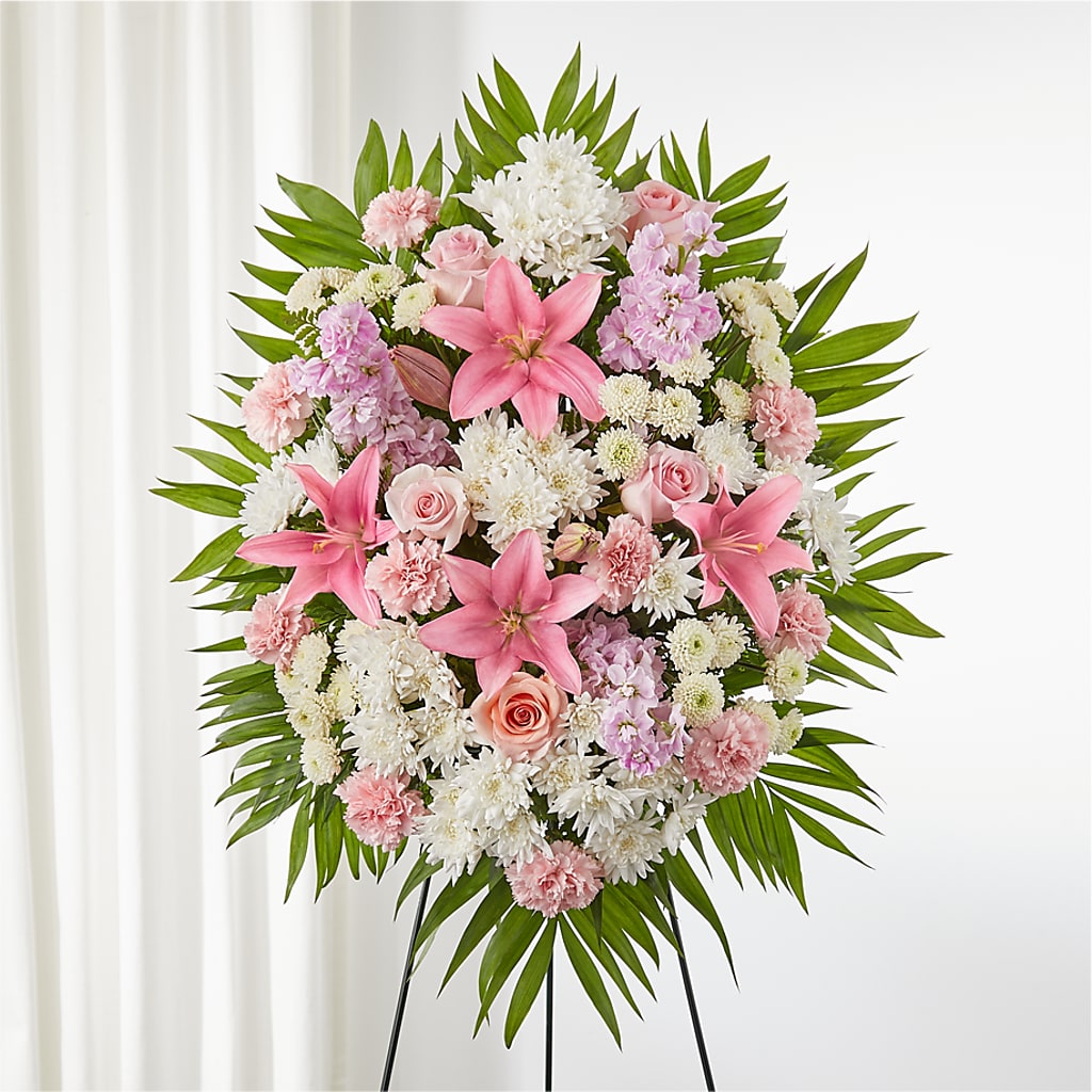 Offering Solace Standing Spray –  New Rochelle Florist, New Rochelle NY