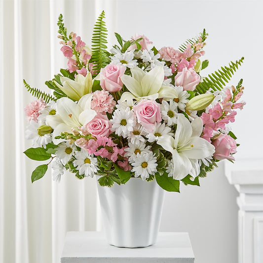 Soft Touch Tabletop Basket –  New Rochelle Florist, New Rochelle NY
