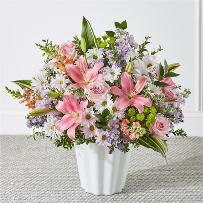 Abundant Compassion Floor Basket –  New Rochelle Florist, New Rochelle NY