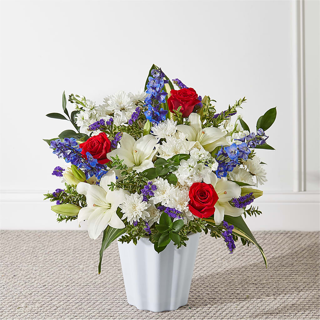 Consoled Floor Basket –  New Rochelle Florist, New Rochelle NY