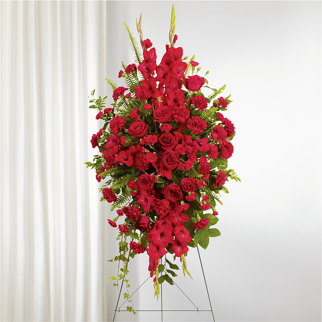 From the Heart Standing Spray –  New Rochelle Florist, New Rochelle NY