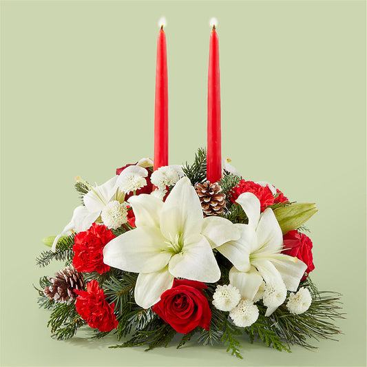 Seasonal Festivities Centerpiece –  New Rochelle Florist, New Rochelle NY