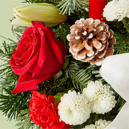Seasonal Festivities Centerpiece –  New Rochelle Florist, New Rochelle NY
